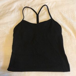 Black Lululemon Y tank top